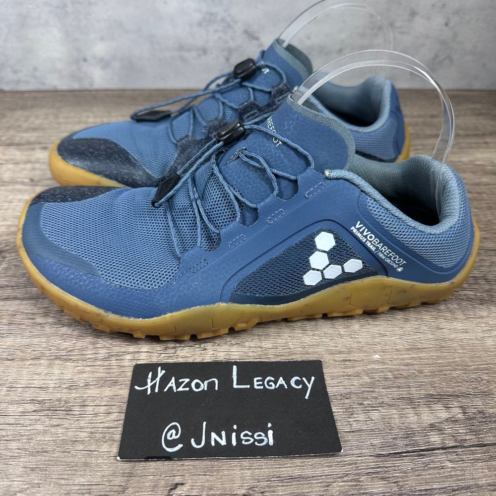 Vivobarefoot~Men's~Blue Primus Trail II‎ FG Minimalist Shoes~Size 40/US 7